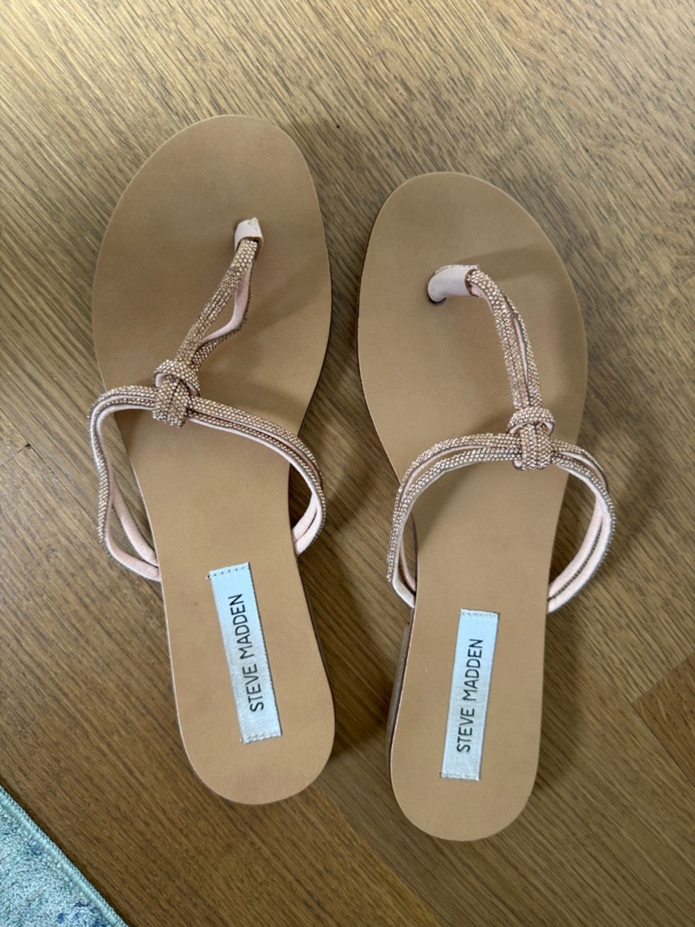 Steve Madden Blush Rope Toe-Loop Sandals
